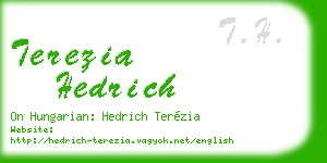 terezia hedrich business card